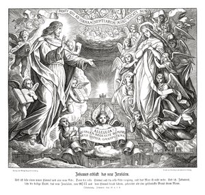 Visión de Juan de la nueva Jerusalén, Apocalipsis de Julius Schnorr von Carolsfeld