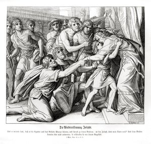 José es reconocido por sus hermanos, Génesis de Julius Schnorr von Carolsfeld