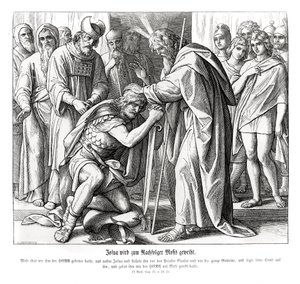 Josué es nombrado sucesor de Moisés, Números de Julius Schnorr von Carolsfeld