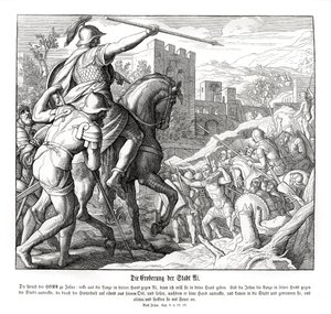 Josué toma la ciudad de Ai, Josué de Julius Schnorr von Carolsfeld