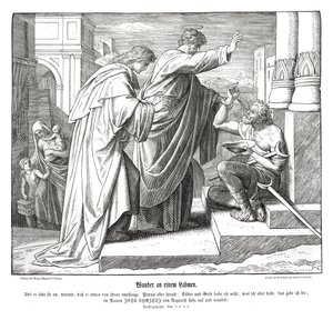 Milagro del hombre cojo, Hechos de los Apóstoles de Julius Schnorr von Carolsfeld