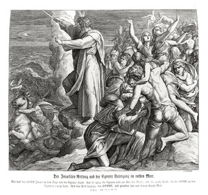 Partición del Mar Rojo, Éxodo de Julius Schnorr von Carolsfeld
