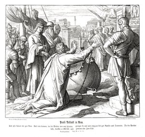 La llegada de Pablo a Roma, Hechos de los Apóstoles de Julius Schnorr von Carolsfeld