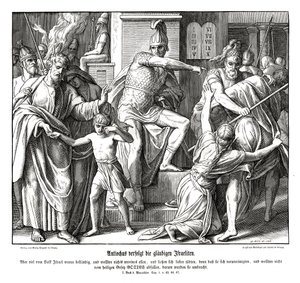 Persecución de los israelitas por Antíoco de Julius Schnorr von Carolsfeld