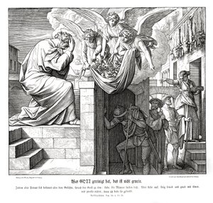 Pedro y los hombres de Cornelio, Hechos de los Apóstoles de Julius Schnorr von Carolsfeld