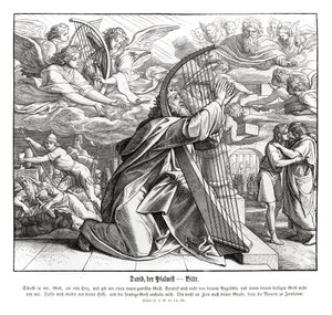 Salmos - súplica de Julius Schnorr von Carolsfeld