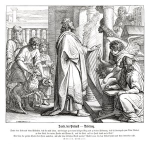 Salmos - adoración de Julius Schnorr von Carolsfeld