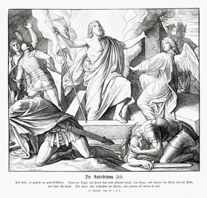 Resurrección de Jesús, Evangelio de Mateo de Julius Schnorr von Carolsfeld