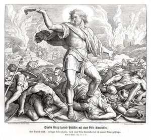 Sansón mata a mil filisteos, Jueces de Julius Schnorr von Carolsfeld