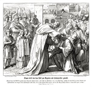 Simón es nombrado sumo sacerdote de Julius Schnorr von Carolsfeld