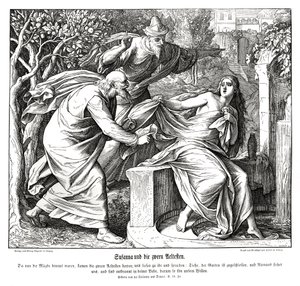 Susana y los ancianos, Susana y Daniel de Julius Schnorr von Carolsfeld