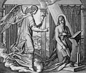 La Anunciación de Julius Schnorr von Carolsfeld