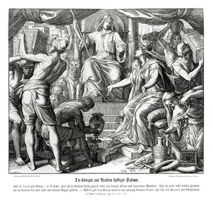 La Reina de Saba honra al Rey Salomón de Julius Schnorr von Carolsfeld