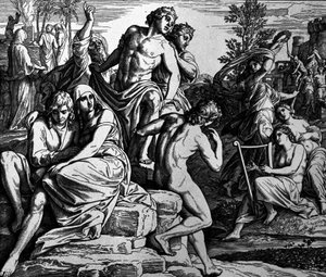 Los ángeles pecadores de Julius Schnorr von Carolsfeld