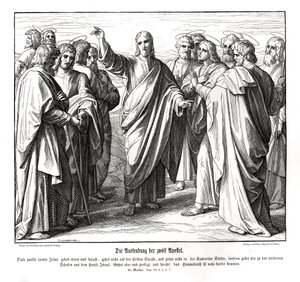 Los doce apóstoles, Evangelio de Mateo de Julius Schnorr von Carolsfeld