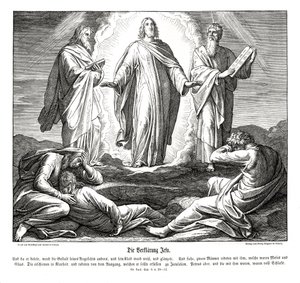Transfiguración de Jesús, Evangelio de Lucas de Julius Schnorr von Carolsfeld