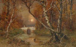 Un parque. 1883 de Julius Sergius von Klever