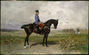 Franz Joseph, retrato ecuestre / Blaas