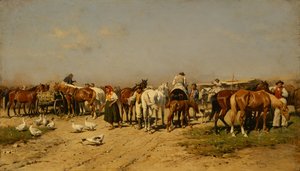 El mercado de Julius von Blaas