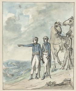 Los generales Napoleón y Berthier