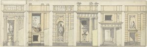 Seis diseños para una pared decorativa de Jurriaan Andriessen