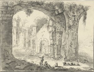 Paisaje con ruina de Jurriaan Cootwijck