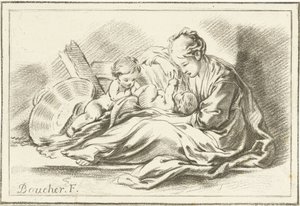 madre y dos hijos de Jurriaan Cootwijck