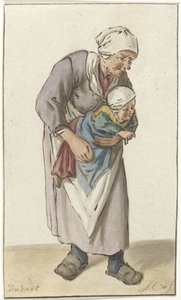 mujer con niño