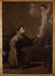 Museo parroquial. Pintura. San Antonio de Padua. Copia de José Ribera. Óleo sobre lienzo. Siglo XVII. de Jusepe de (c.1590 1652) (after) Ribera