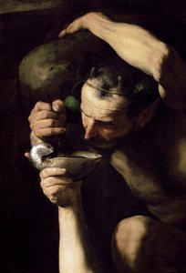Silenus ebrio, (detalle) de Jusepe de Ribera