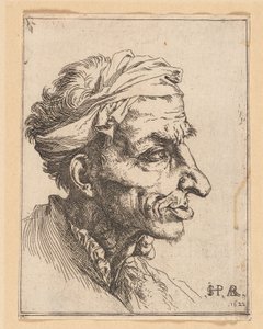 Pequeña cabeza grotesca de Jusepe de Ribera