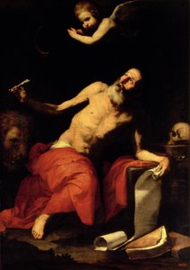 San Jerónimo escucha la última trompeta, 1626 de Jusepe de Ribera