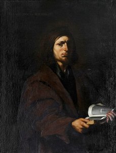 El filósofo Orígenes, c.1613-15 (óleo sobre lienzo) de Jusepe de Ribera