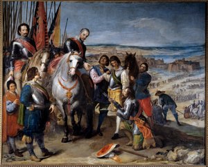 Guerra de los Treinta Años. El gobernador holandés entregó las llaves al marqués de Balbases, Ambrosio de Spínola, quien tomó Juliers en 1622