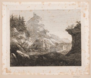 Región montañosa cerca del monasterio de Seefeld de Just Mathias Thiele