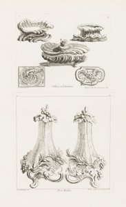 Saleros y tabaqueras, plancha 69 en Oeuvres de Juste Aurèle Meissonnier