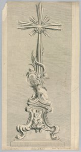 Diseño para una cruz de altar de Juste Aurèle Meissonnier