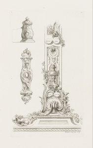 Diseño de fragmentos del borde de Juste Aurèle Meissonnier