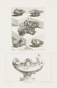 Diferentes diseños de saleros, pl. 63 en Oeuvre de Juste-Aurele de Juste Aurèle Meissonnier