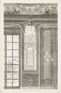 Vista de los trumeaux del mismo gabinete; Vista de los trumeaux del mismo gabinete, 3ª Placa de Juste Aurèle Meissonnier