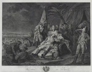 Muerte del Marqués de Montcalm Gozon de Juste Chevillet
