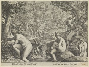 Bañar a las mujeres y a los hombres
Amore Letheo
Diferentes aspectos del amor (título de la serie) de Justus Sadeler (attributed to)
