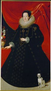 Eleonora Gonzaga, esposa del emperador Fernando III ... (pintura sobre lienzo) de Justus Sustermans