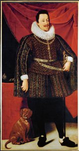Emperador Fernando II, esposo de María Ana de Baviera y Eleonor Gonzaga ... (óleo sobre lienzo) de Justus Sustermans