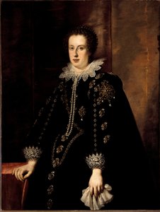 Retrato de Claudia de Médici (1604-1648) Esposa del Duque de Urbino Federico della Rovere y luego del Archiduque Leopoldo V de Austria Tirol Pintura de Justus Sustermans (1597-1681) siglo XVII Florencia, Palacio Pitti