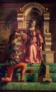 Música, c.1470 (óleo sobre álamo) de Justus of Ghent
