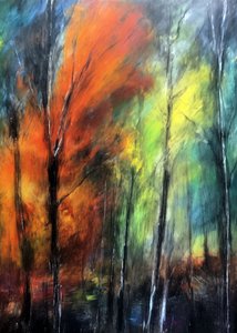 Un bosque otoñal lleno de colores de Justyna Jaszke
