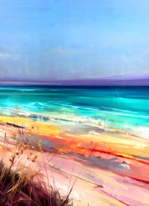 Abstracto de playa colorida de Justyna Jaszke