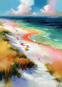 Un día de playa lleno de color de Justyna Jaszke