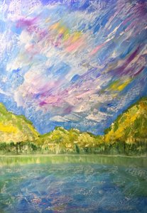Lago de montaña lleno de colores de Justyna Jaszke